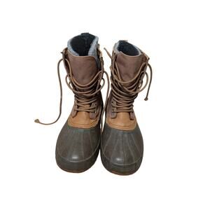 SOREL Mens Duck winter/waterproof boots, Mens 10.5; Removable liners;  WARM